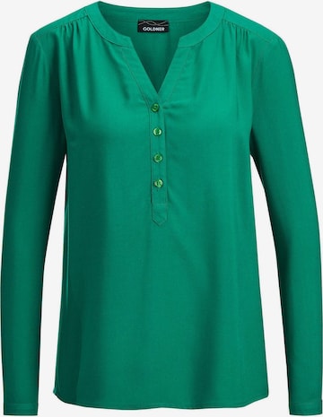 Goldner Bluse in Grün: Vorderseite