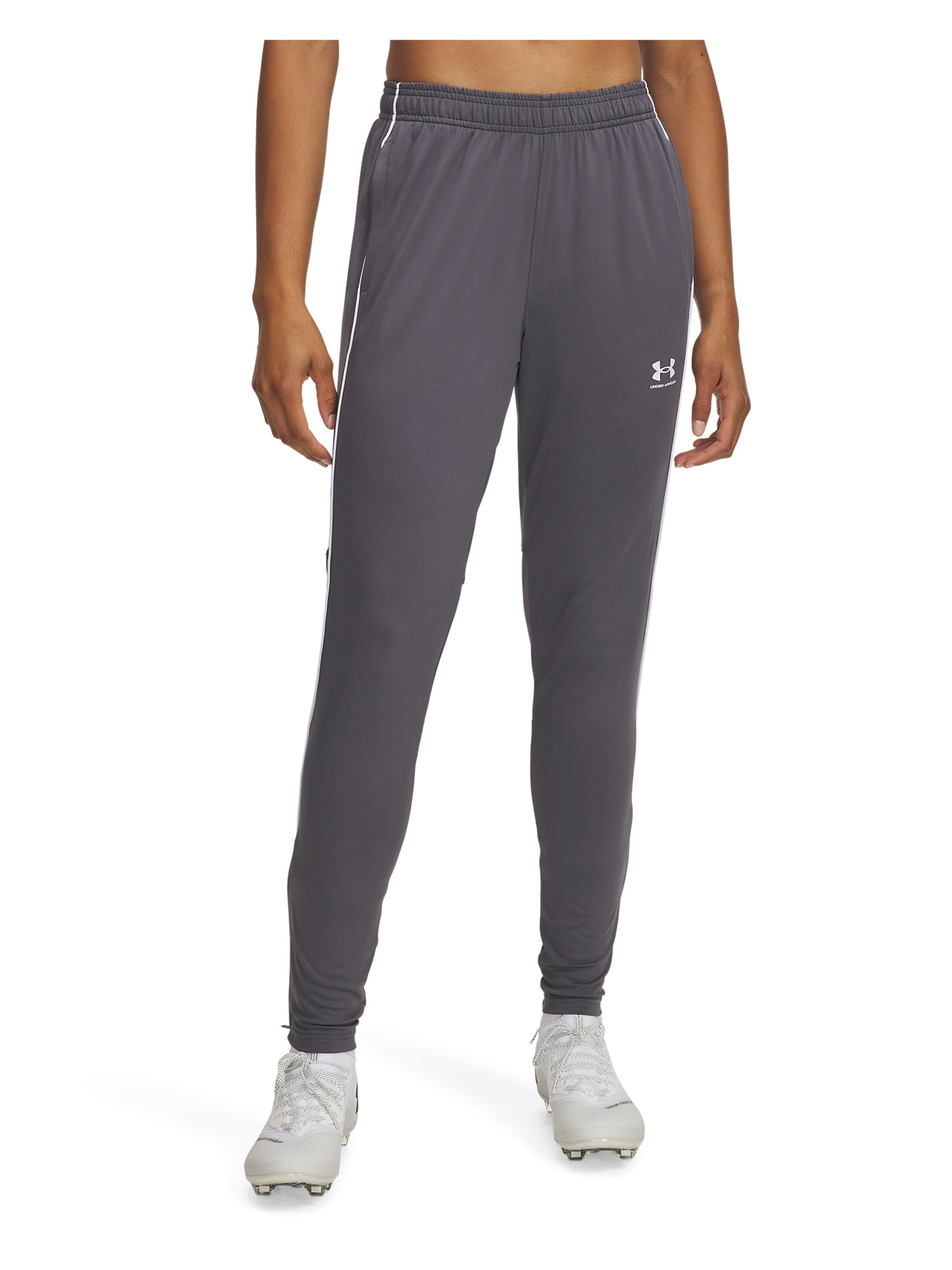 UNDER ARMOUR Skinny Workout Pants 'Challenger ' in Grey