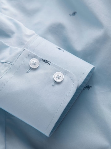 Ombre - Ajuste regular Camisa en azul