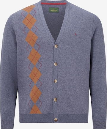 Charles Colby Knit Cardigan in Blue: front