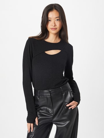 Herrlicher Shirt 'Nikki' in Black: front