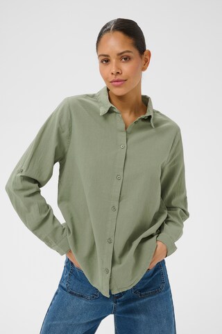 Kaffe Blus 'KAnaya' i grön: framsida