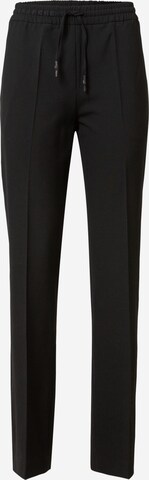 Blanche Regular Pleated Pants 'Lora Ida' in Black: front
