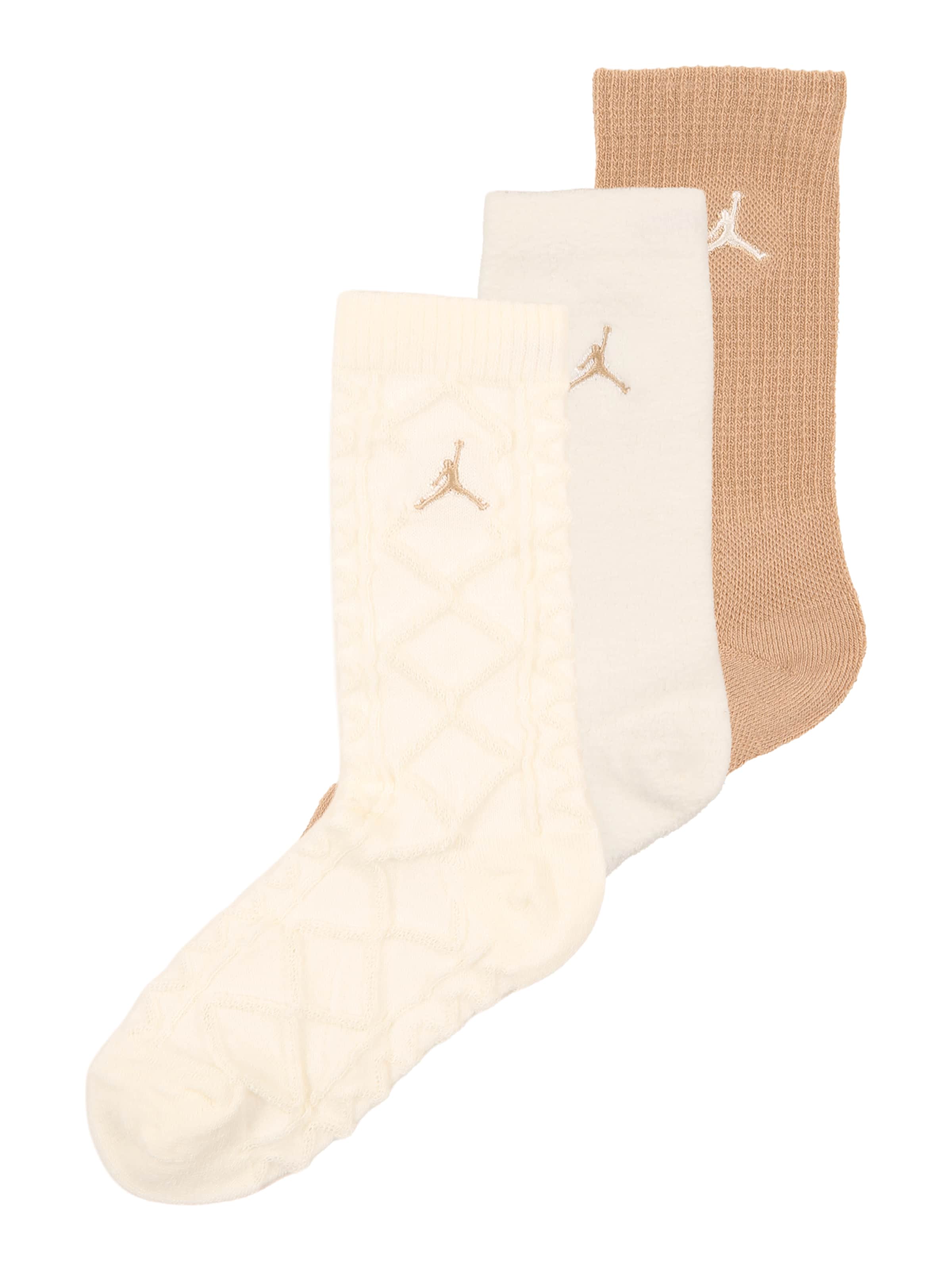 Chaussettes Jordan en beige : devant