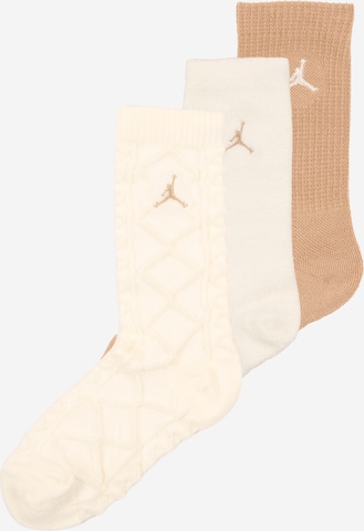 Chaussettes Jordan en beige : devant