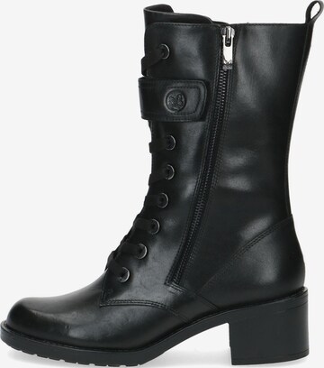 CAPRICE Lace-Up Ankle Boots in Black