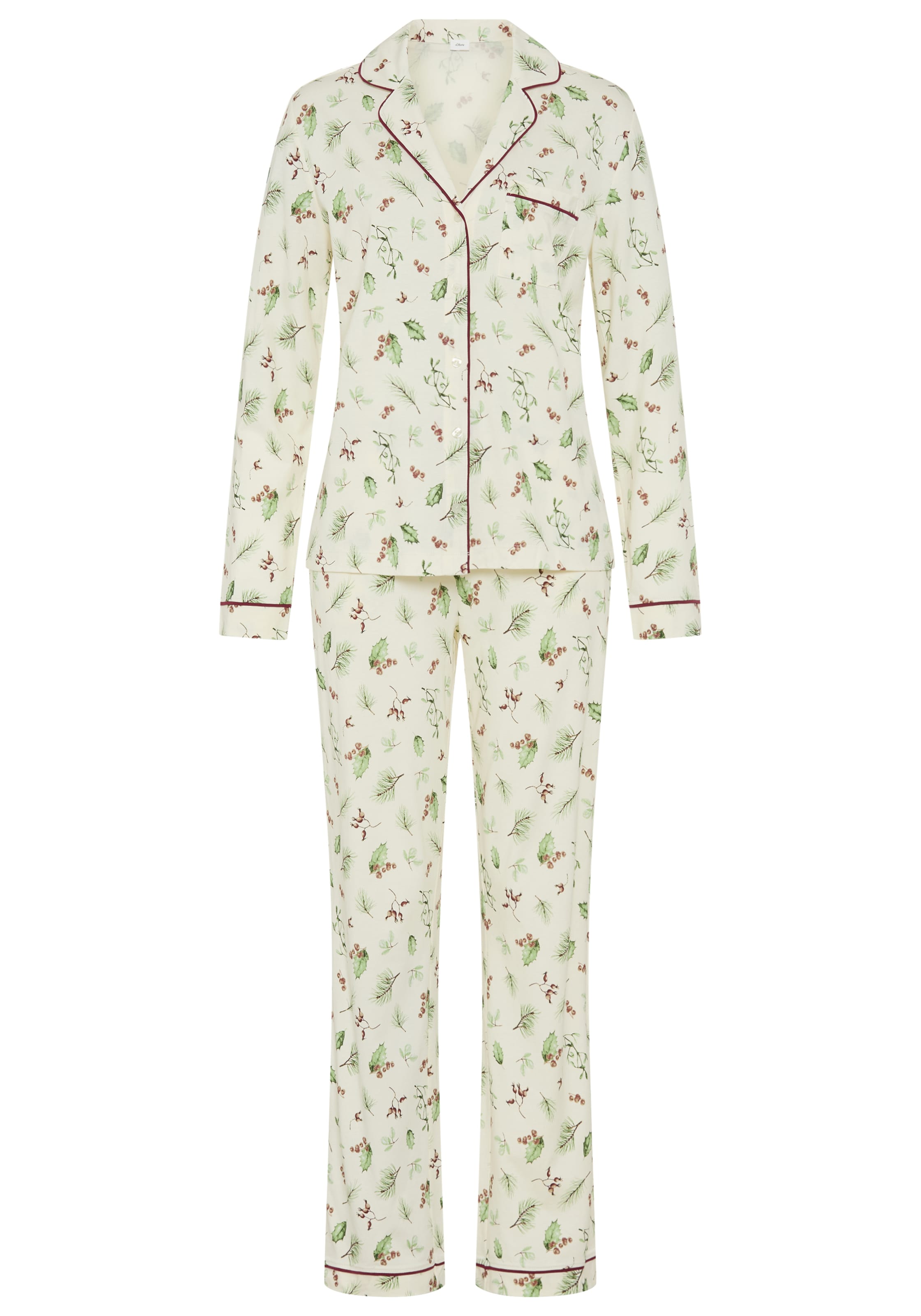 Pigiama di s.Oliver in beige: frontale
