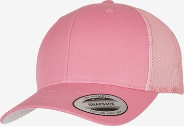 Casquette Flexfit en rose : devant