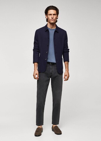 MANGO MAN Slim Fit Sakko feinstric mies in Blau