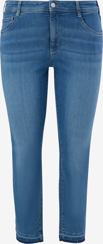 TRIANGLE Skinny Jeans i blå: forside