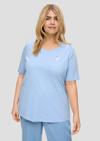 T-shirt s.Oliver Red Label Big & Tall en bleu : devant