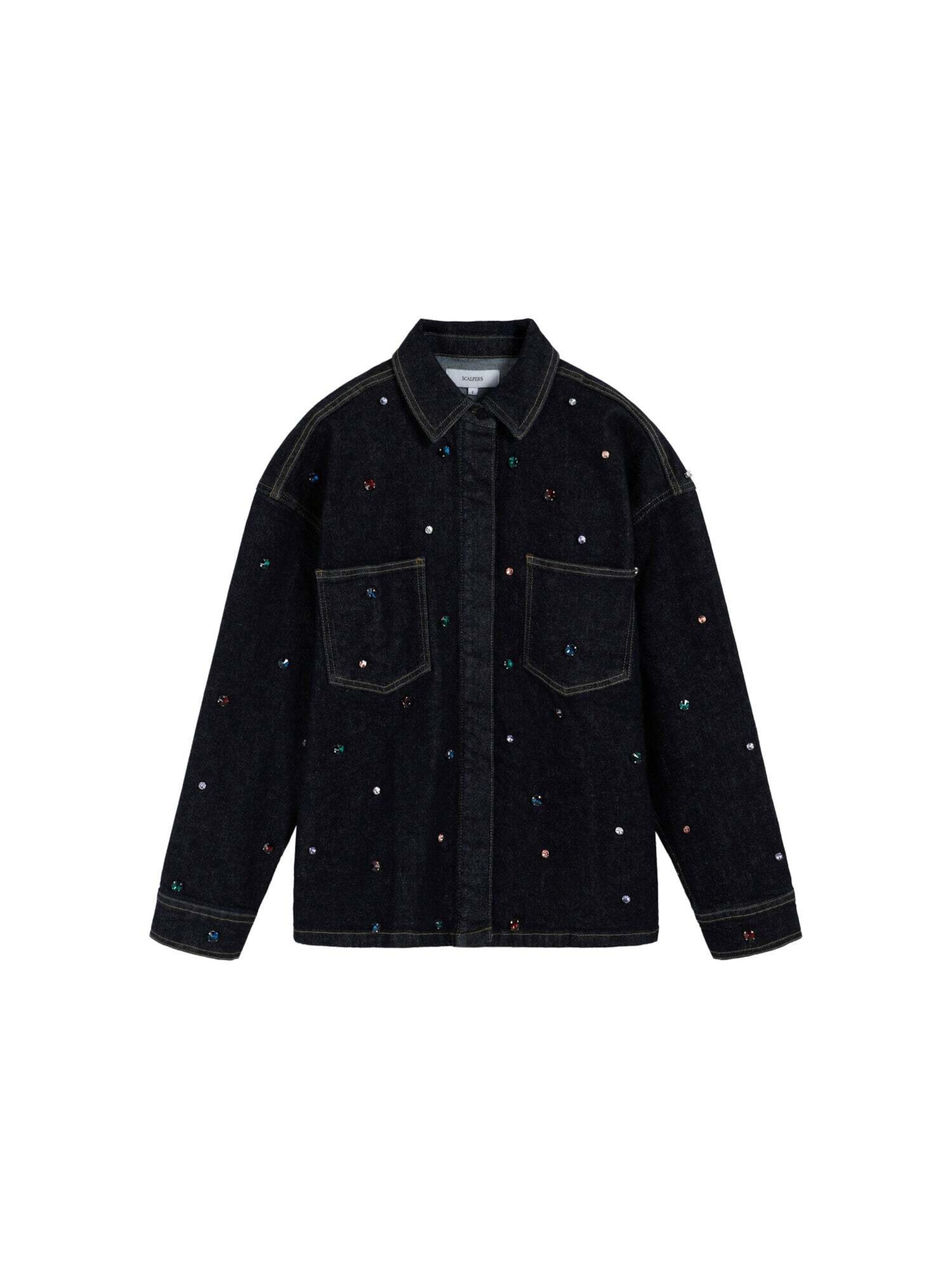 Scalpers Blouse in Blauw: voorkant