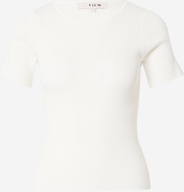 A-VIEW - Pullover em branco: frente