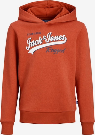 Jack & Jones Junior Sweater majica veličine 116 u mornarsko plava / ciglasto crvena / bijela, Pregled proizvoda
