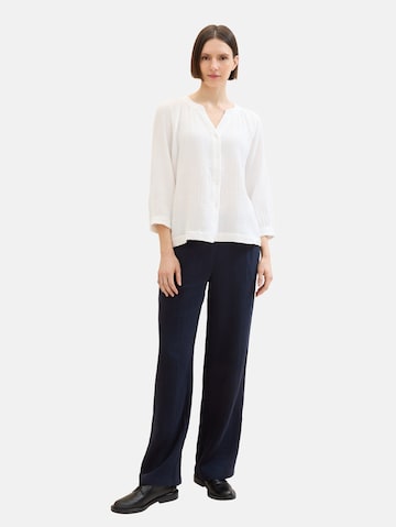 TOM TAILOR Wide leg Pants in Blue