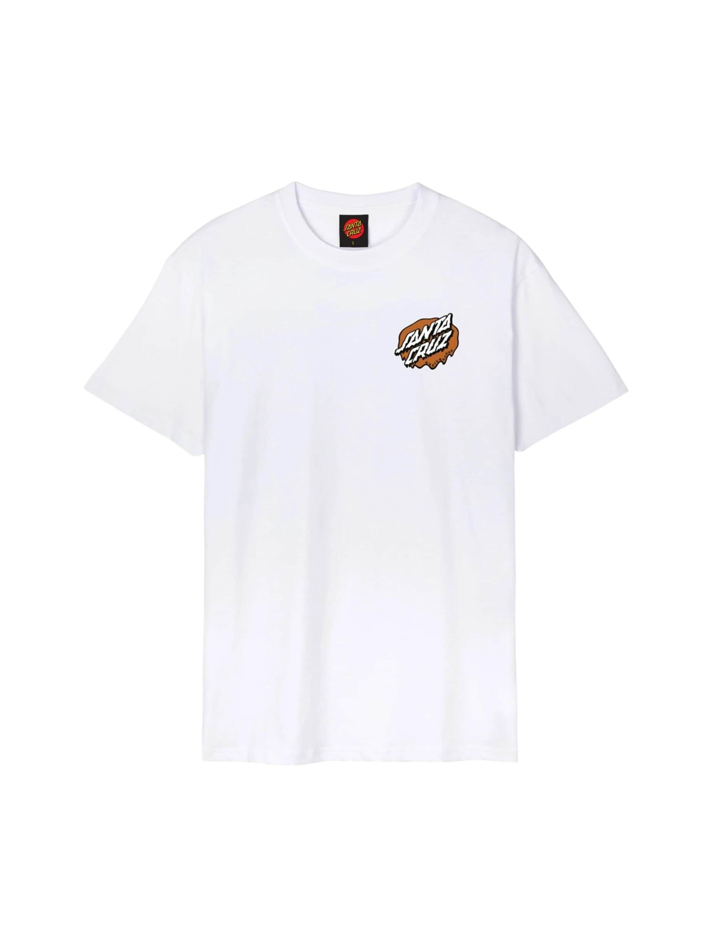Santa Cruz - Camisa 'Camiseta santa cruz blanca slime scream tee' em branco: frente