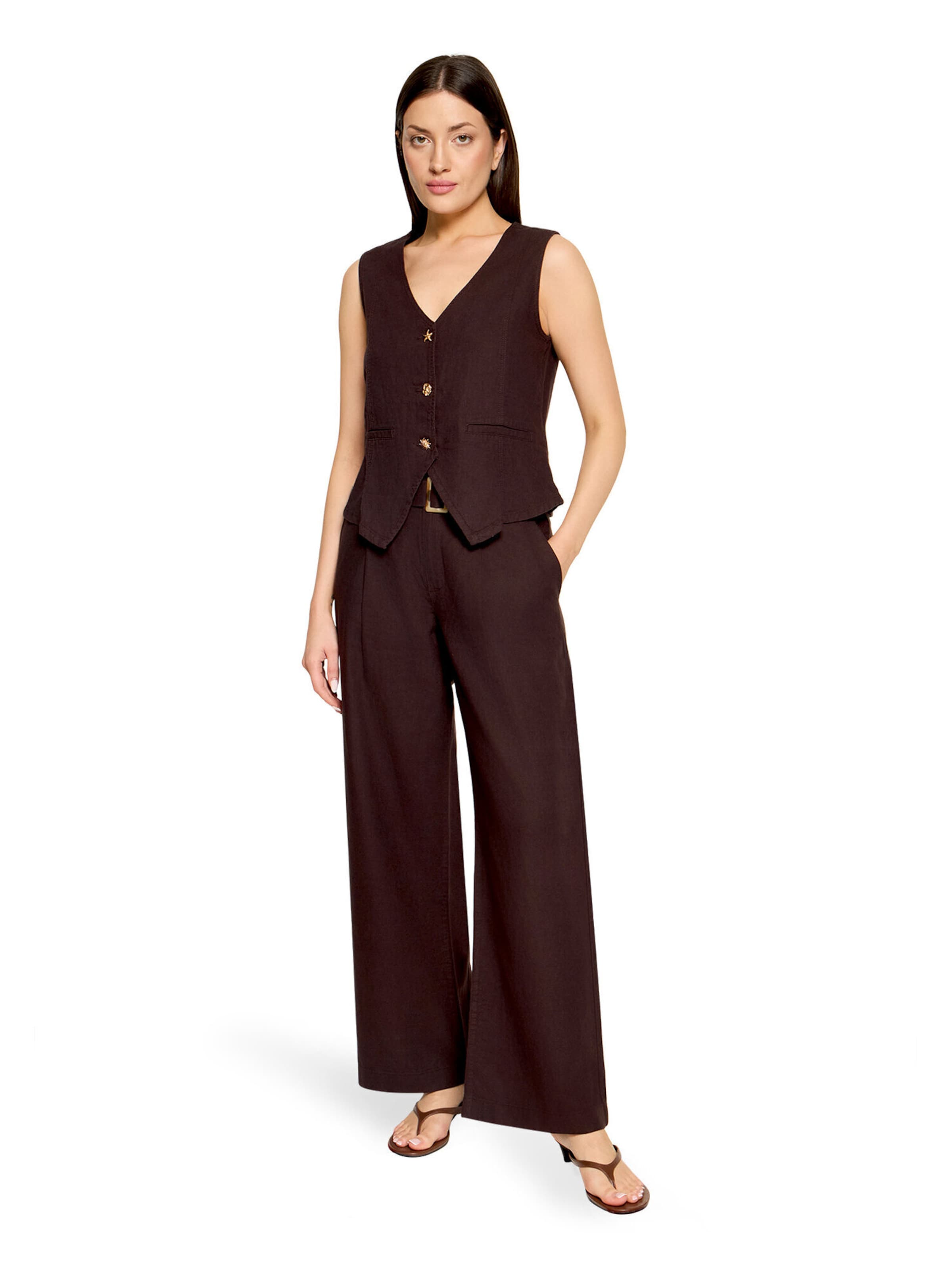 Loosefit Pantalon Cartoon en marron