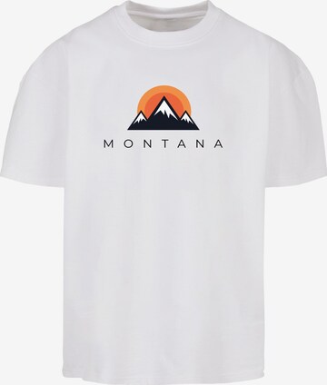 Merchcode Shirt 'Montana Ultra' in Wit: voorkant