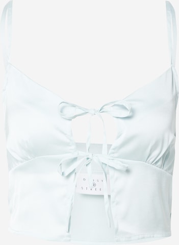 Daisy Street Top in Blauw: voorkant