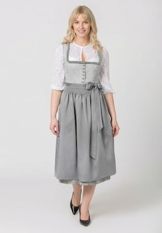 STOCKERPOINT Dirndl 'Sarina' in Grijs: voorkant