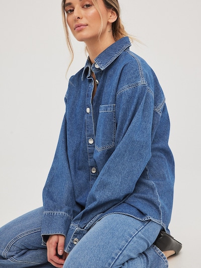 NA-KD Blouse in Blue denim, Item view