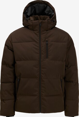 JACK & JONES Téli dzseki 'JJEBECKS' - barna: elől