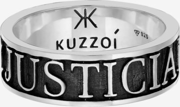 KUZZOI Ring 'JUSTICIA VERITAS' in Grau