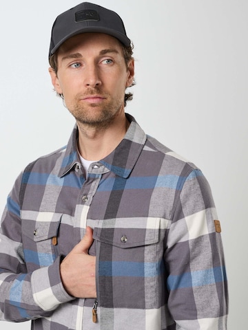 SWEDEMOUNT Regular fit Traditional button up shirt 'Nordkap' in Grey