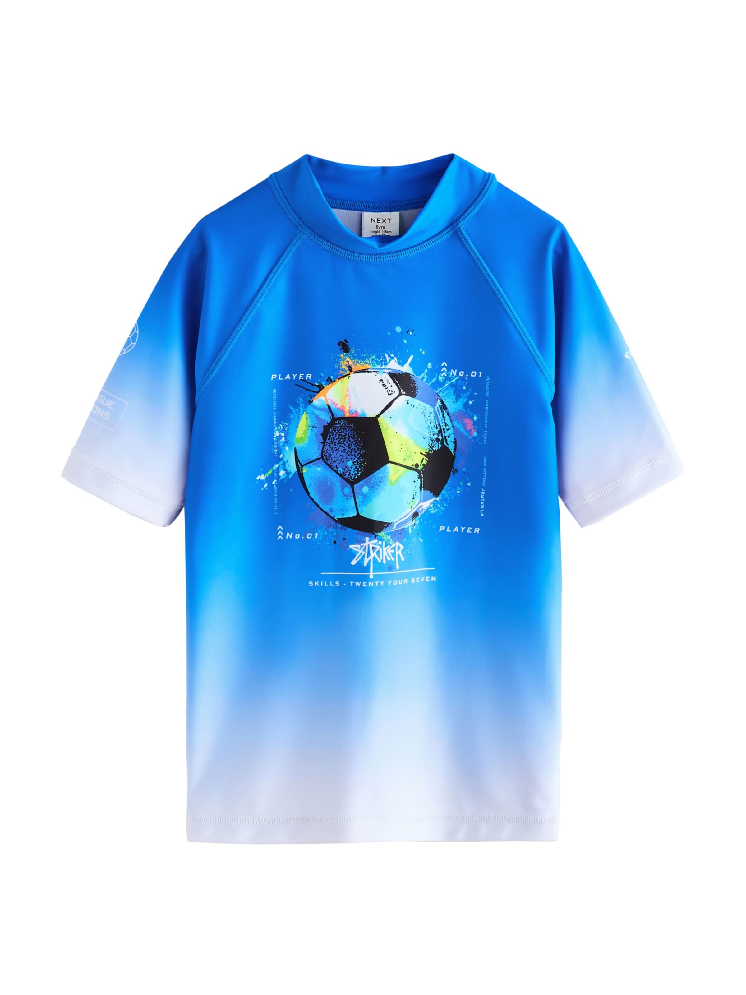 T-Shirt Next en bleu : devant