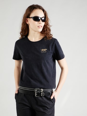 GARCIA - Camiseta en negro: frente