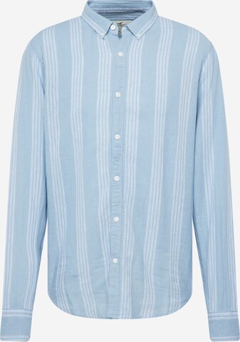 HOLLISTER Button Up Shirt in Blue: front