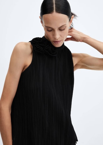 MANGO Blouse 'Flori' in Black