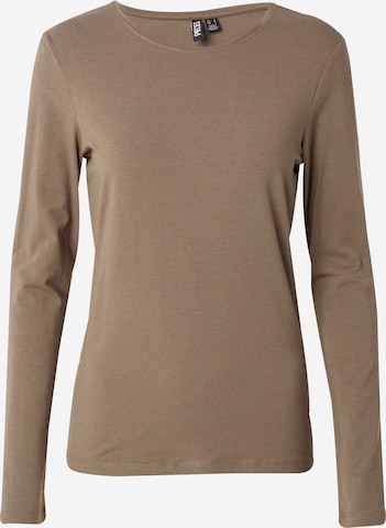 PIECES Shirt 'PCSIRENE' in Braun: Vorderseite