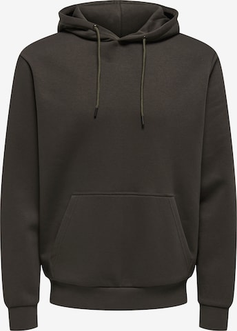 Only & Sons Regular fit Sweatshirt 'ONSCERES' in Brown: front
