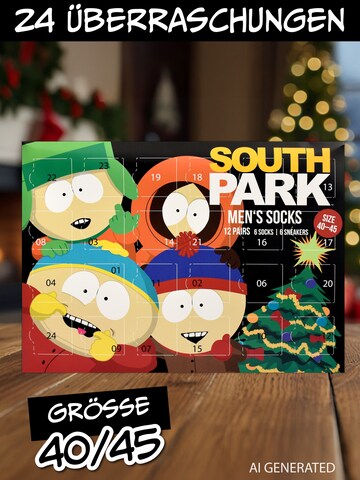 United Labels Socken 'Adventskalender South Park mit 12 Paar'‌‌‌ in Mischfarben