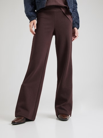 OH APRIL Flared Παντελόνι 'Lyle' σε καφέ: μπροστά