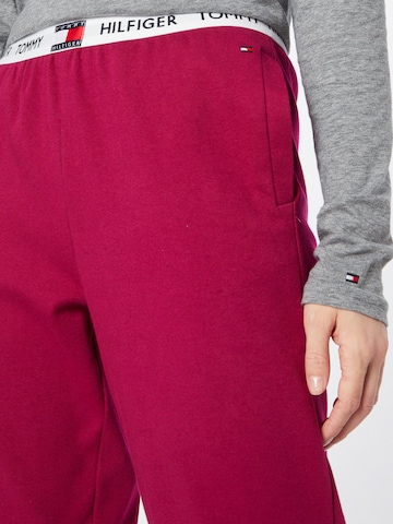 Tapered Pantaloncini da pigiama di Tommy Hilfiger Underwear in rosso