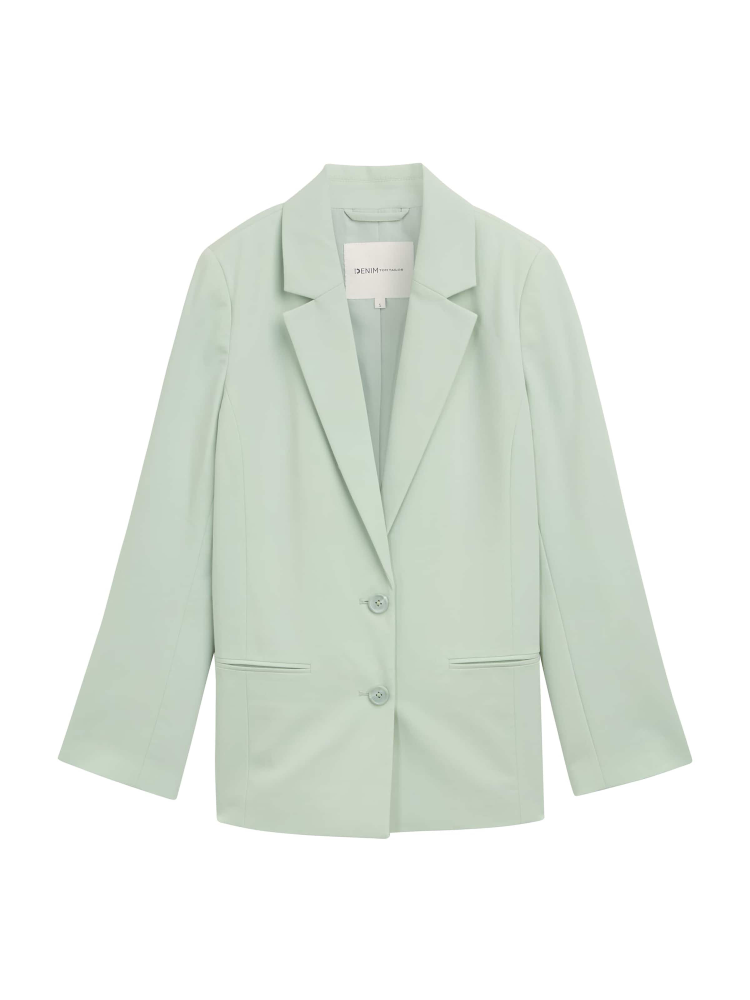 TOM TAILOR DENIM Blejzr – zelená: přední strana