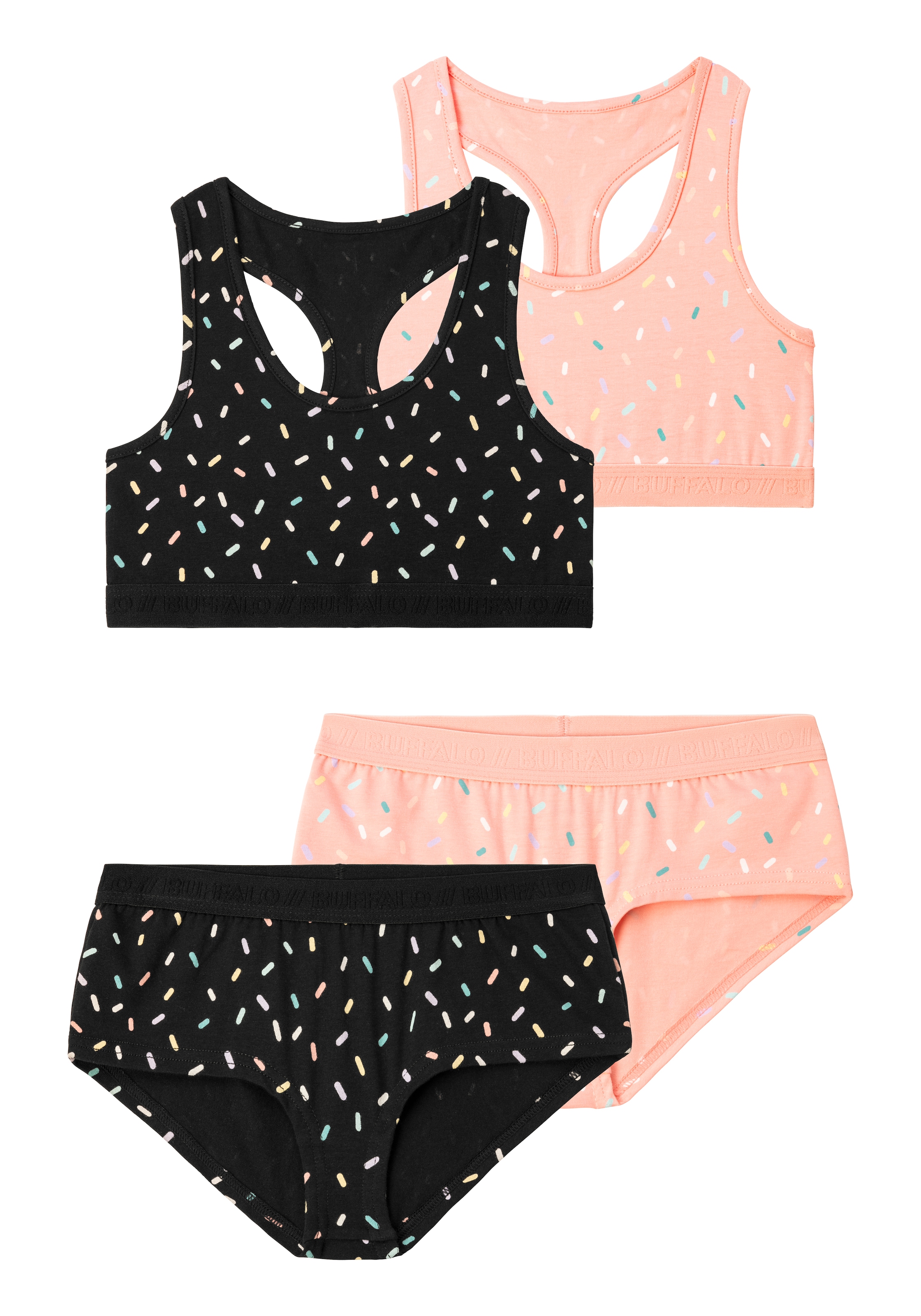 BUFFALO Set in Pink: front