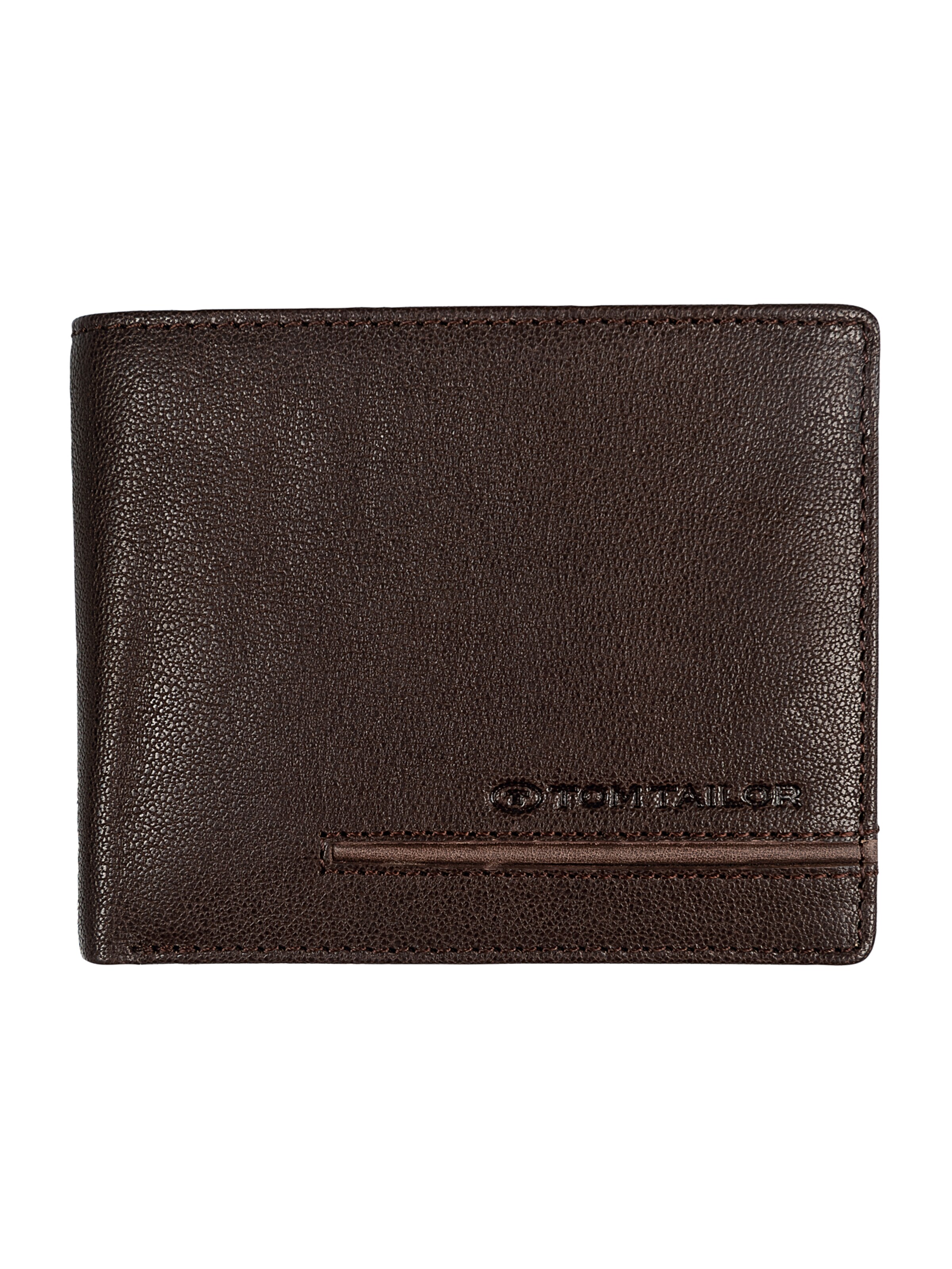 TOM TAILOR Wallet 'Devon' in Brown: front
