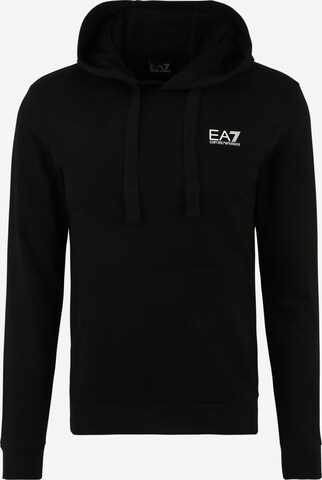 EA7 Emporio Armani Sweatshirt in Zwart: voorkant