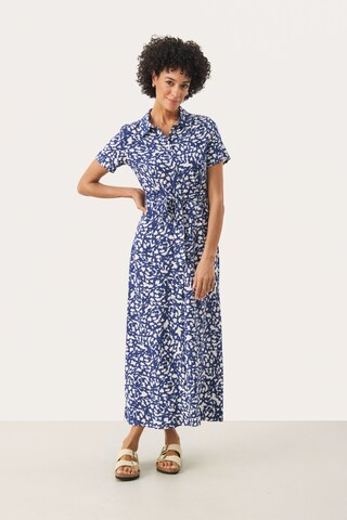 Part Two Kleid in Blau: Vorderseite