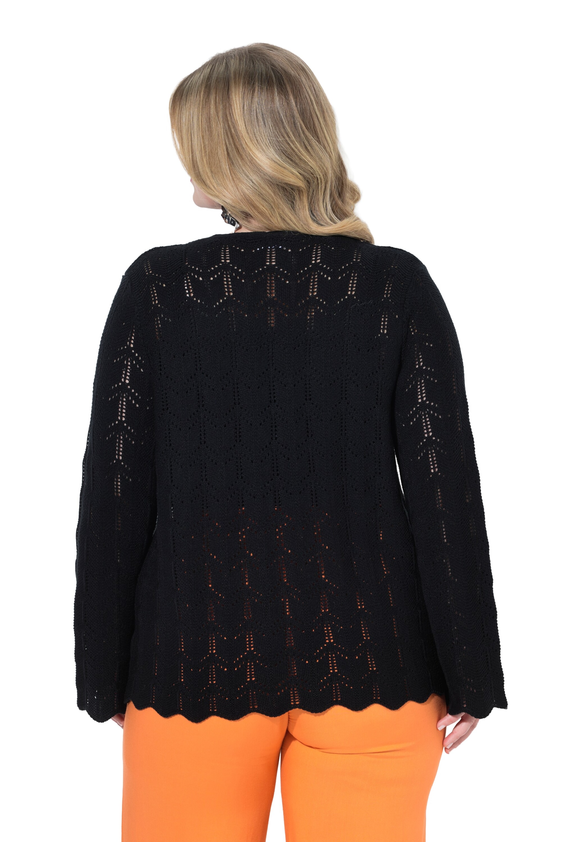 MIAMODA Gebreid vest in Zwart