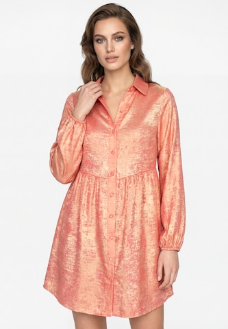 COBIE - Vestido camisero en rosa: frente