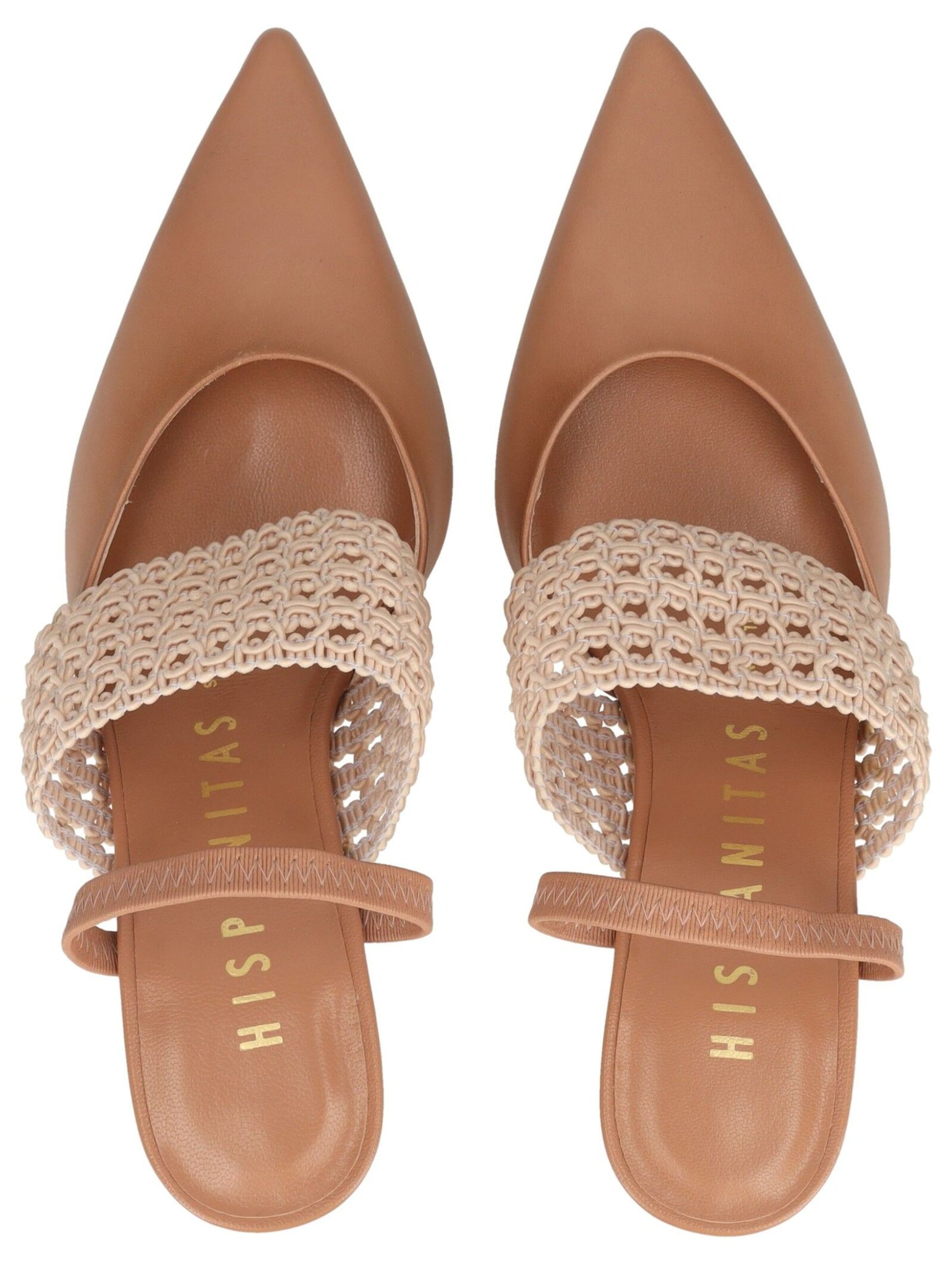 Escarpins à bride arrière Hispanitas en marron