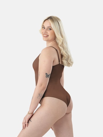 LEAFLETIC Bodysuit 'Leafletic Women’s Bodysuit' in Brown
