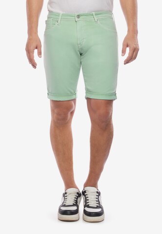 Le Temps Des Cerises Regular Pants in Green: front