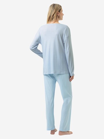 Mey Pyjama 'Simple Stripes' in Blauw