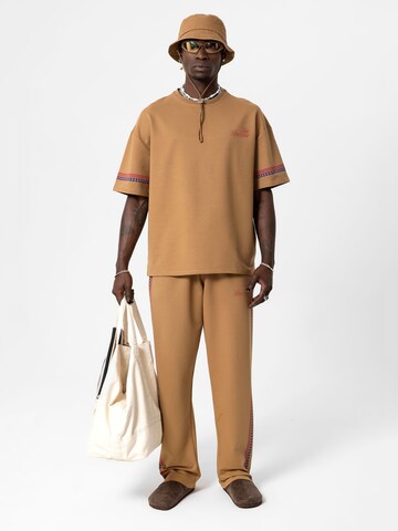 VAMOS CLO Loosefit Broek 'Herault' in Beige