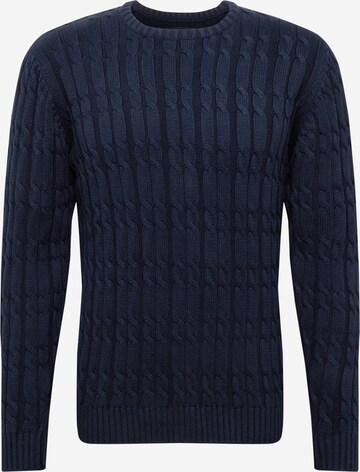 INDICODE JEANS Pullover 'Trevin' in Blau: front